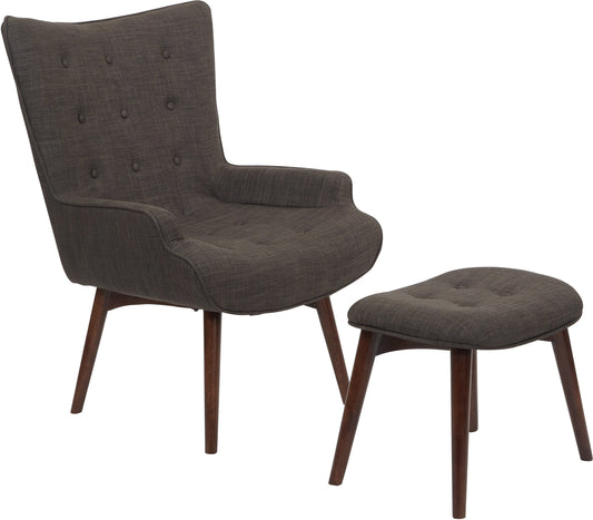 Office Star Ave Six Dalton Chair with Ottoman [SB524]