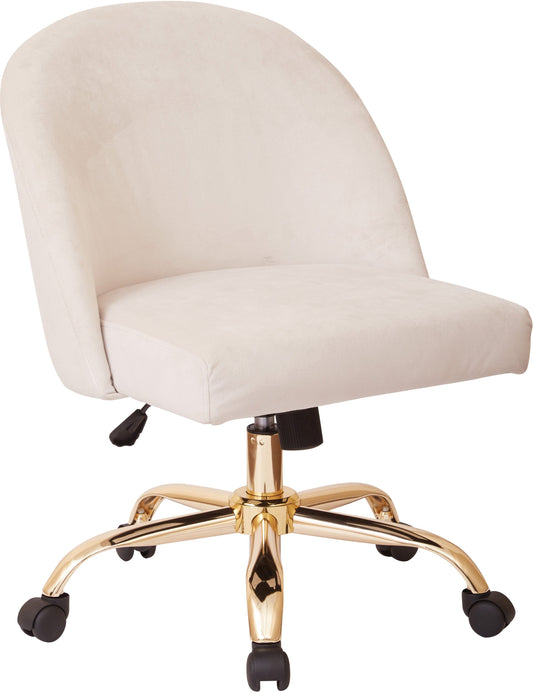 Office Star Ave Six Layton Mid Back Office Chair Velvet [FL3224G]