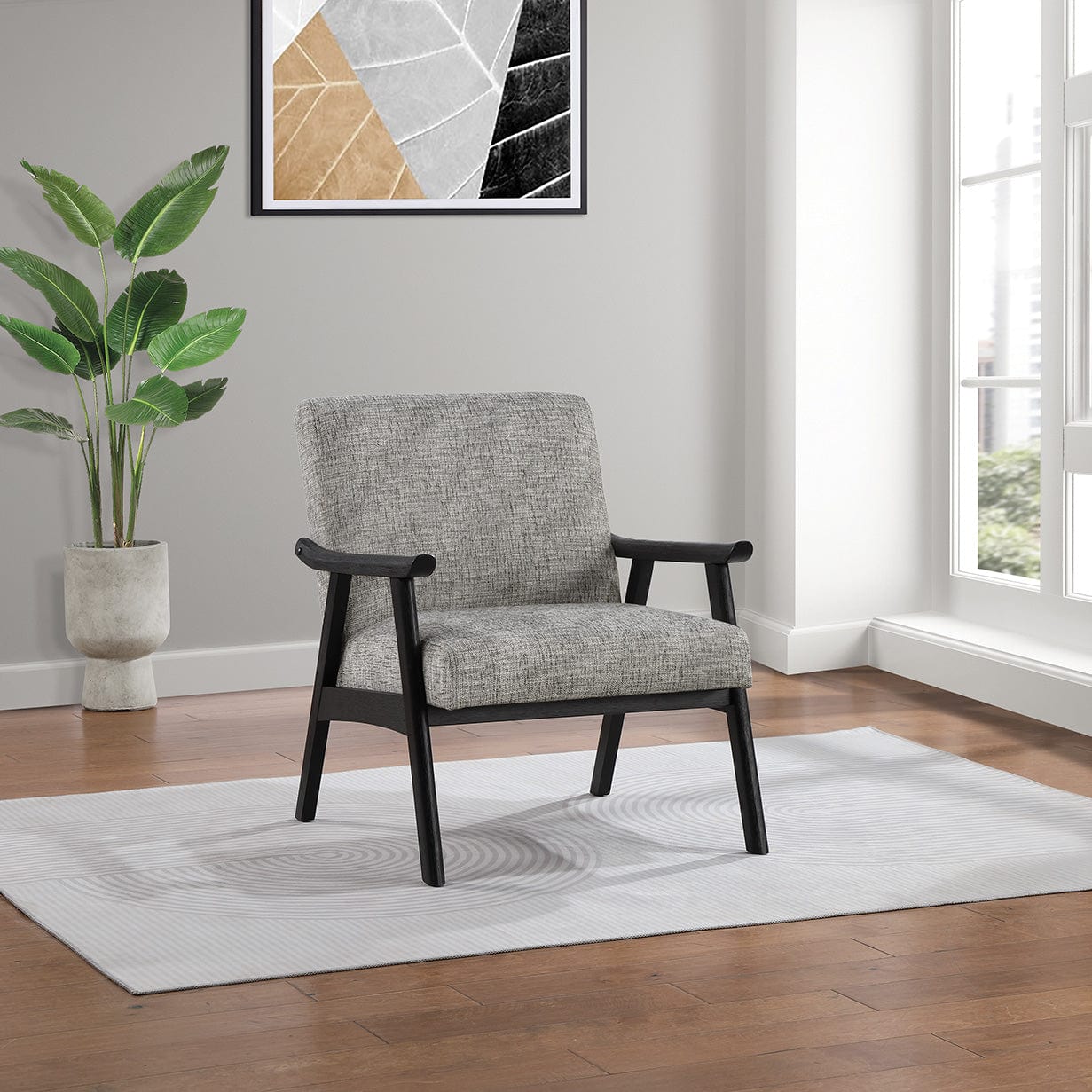 Office Star Ave Six Weldon Black Frame Visitors Chair [WDN51BK]